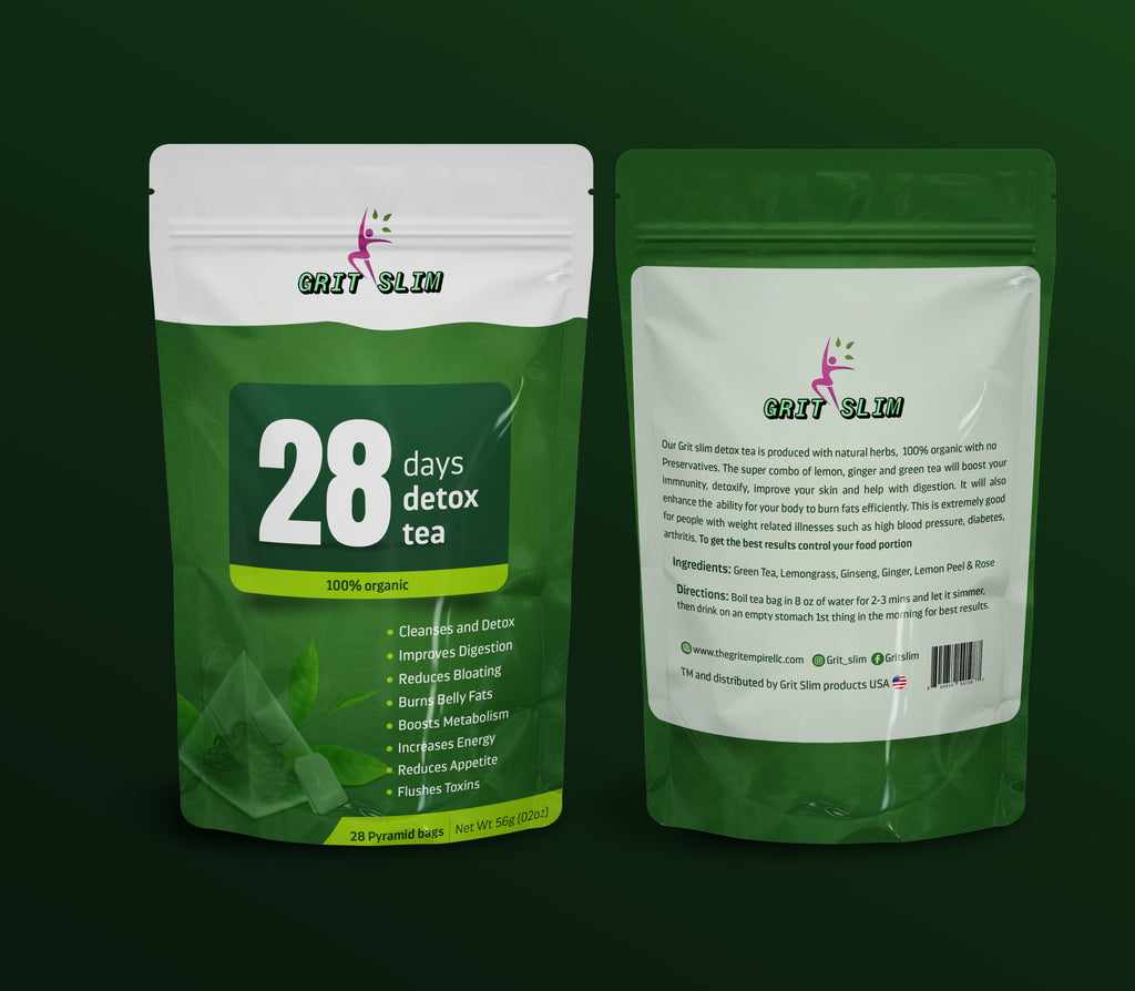 GritSlim 28 Days Detox Tea - GritSlim