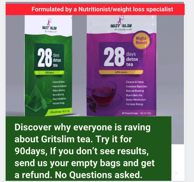 Grit Slim 28 Days Detox Tea - GritSlim